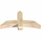 Ekena Millwork Bellingham Rough Sawn Timber Gable Bracket, Douglas Fir, 48"W x 26"H x 6"D x 6"F, 13/12 Pitch GBW048X26X0606BEL00RDF - alternate 5